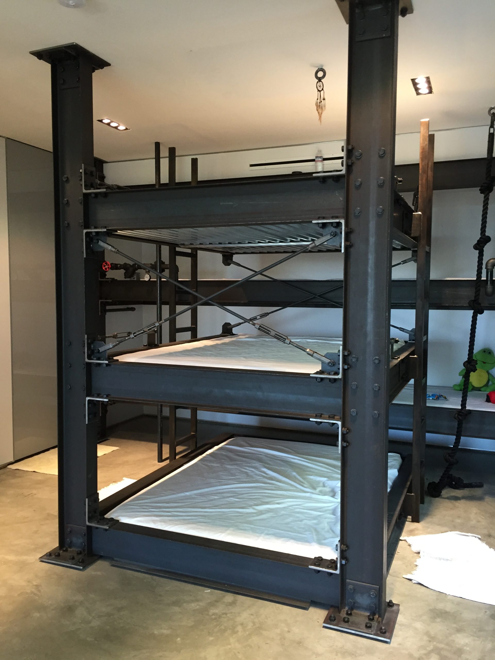 Industrial Style Bunk Beds for Boys