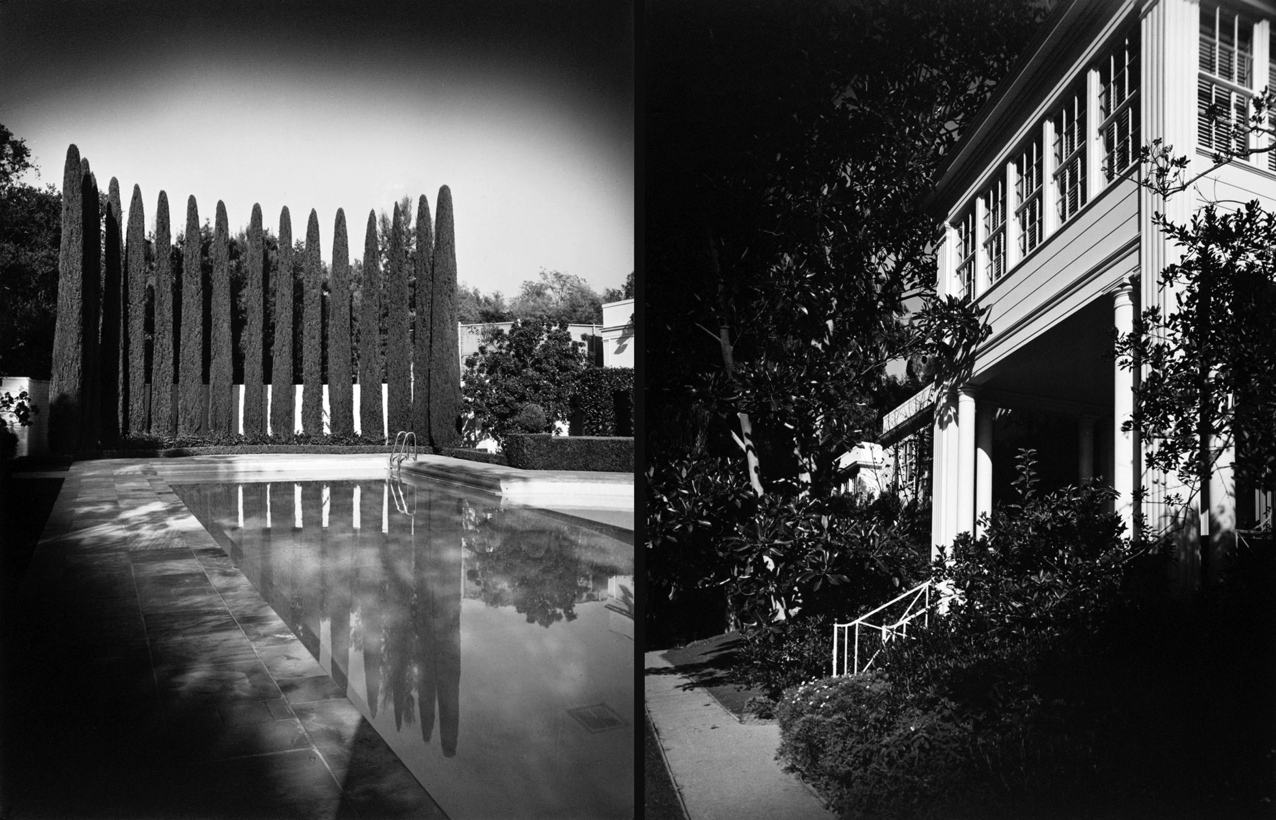 1936 photo from Architectural Digest of famed Hillcrest Estate in Beverly Hills