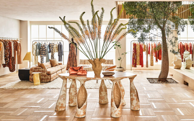 New ULLA Johnson store in West Hollywood with Kelly Wearstler and commercial architects, Krueger Architects