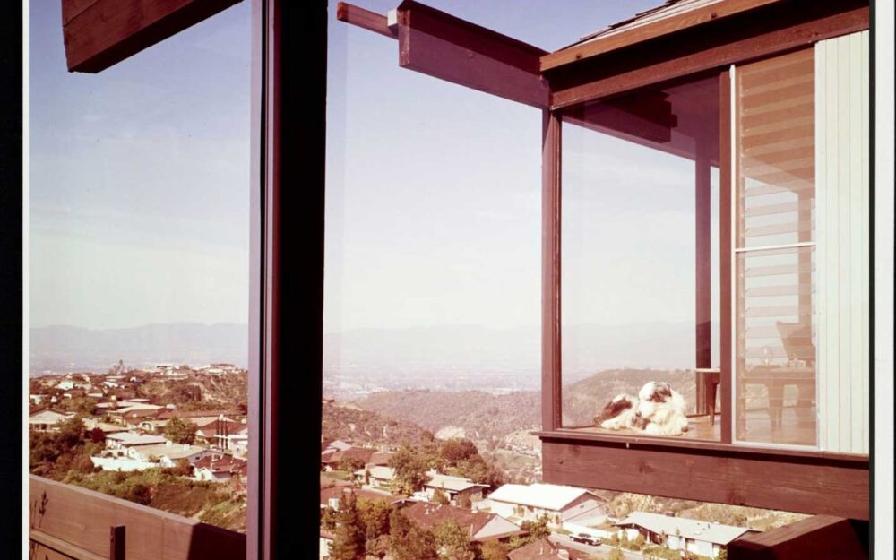 Photos from the Julius Shulman Archives of the Getty Research Institute of the Art Seidenbaum Home in the Hollywood Hills